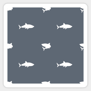 Shark from the ocean seamless vector pattern Sticker